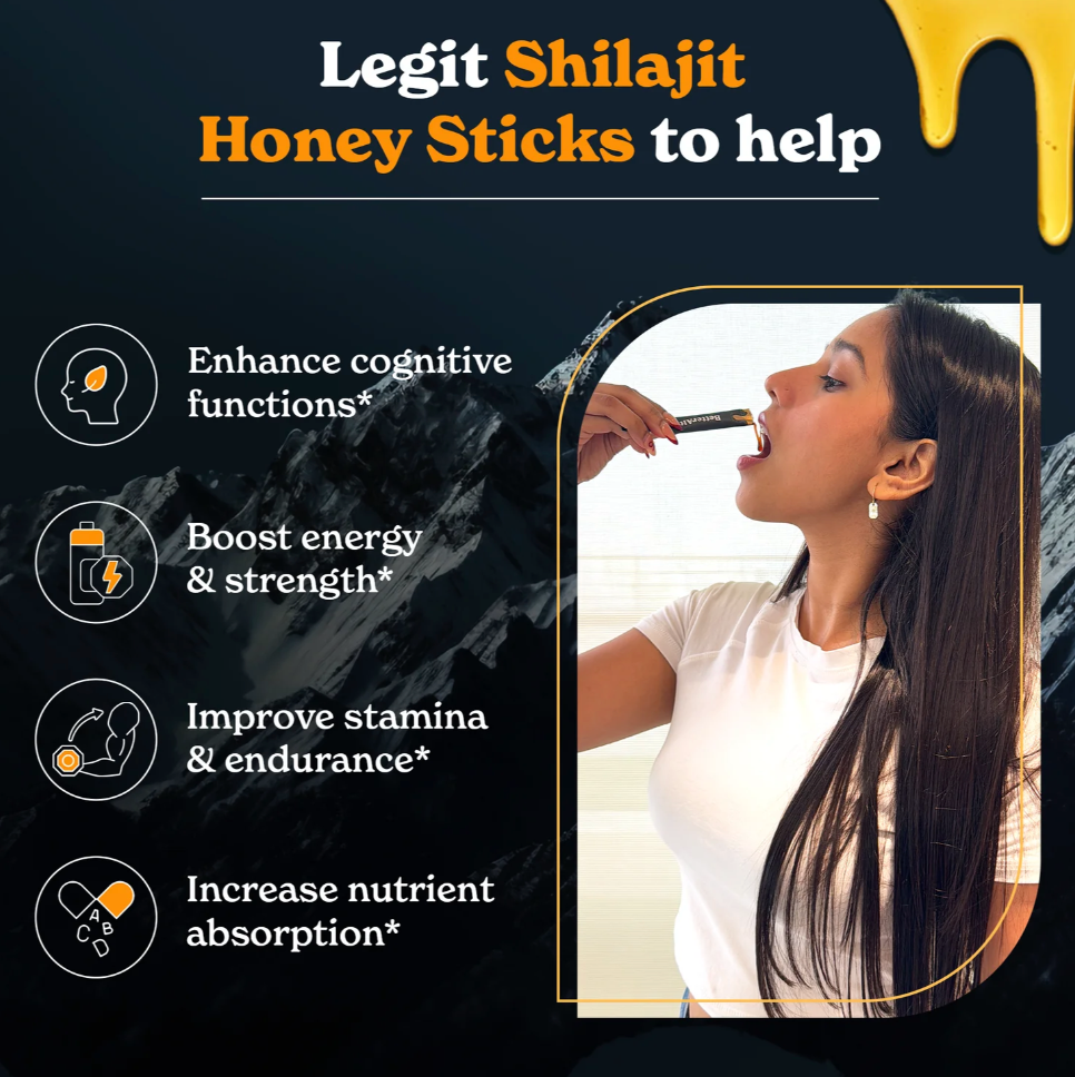 Shilajit Honey Sticks